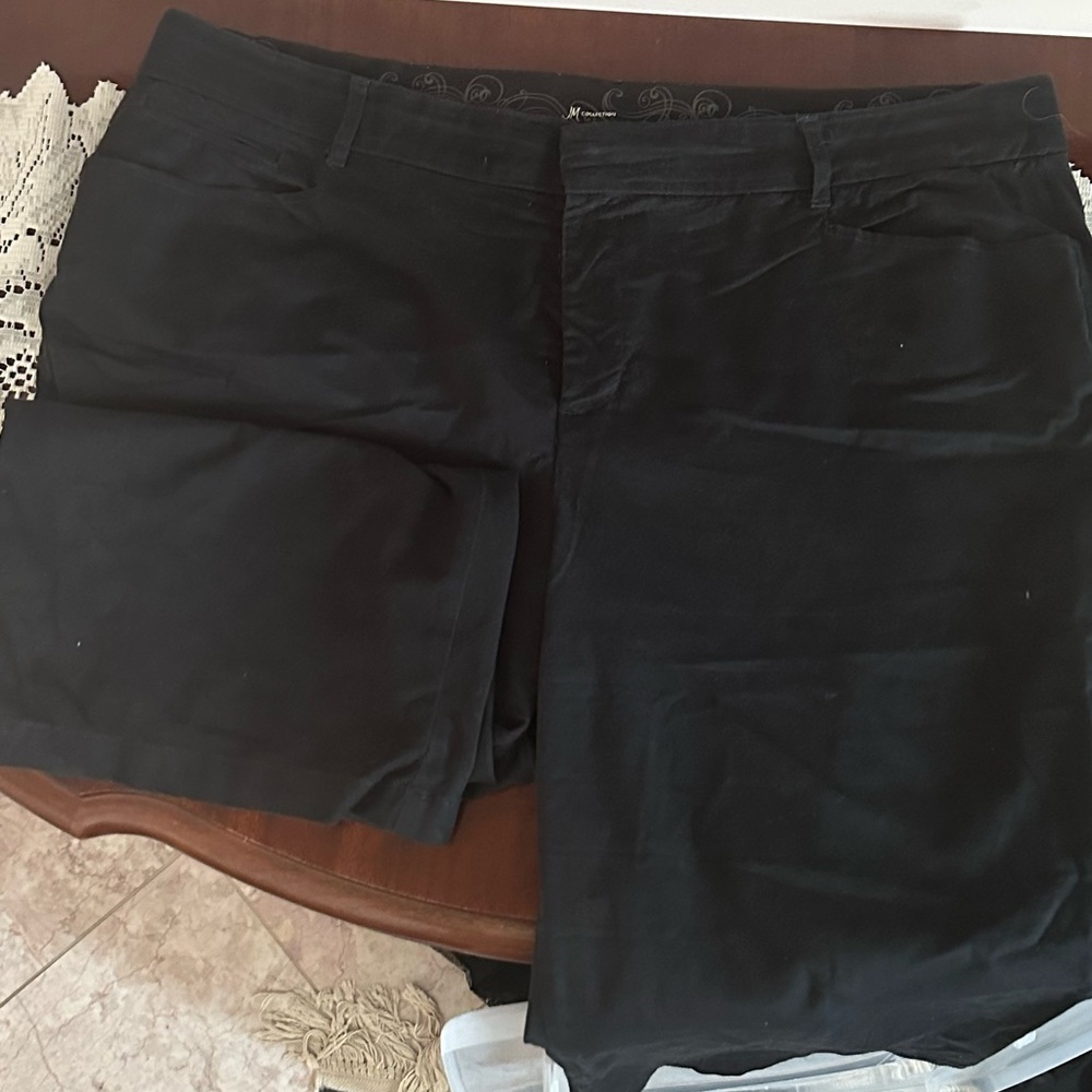 JM collection black crop pant